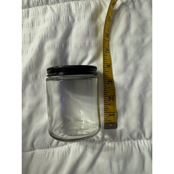 New Lot of 12 Glass Jars Screw on Lids Metal Plastic Food Storage Labels - Picture 4 of 5